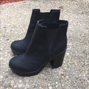 SOLD black booties